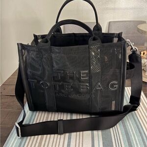 Marc Jacobs Black Tote Bag Mesh